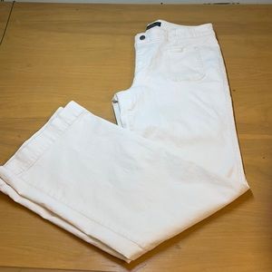 Lauren Jeans Co Ivory Flare Leg Jeans 10